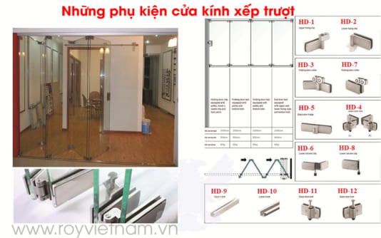 Những phụ kiện cửa kính xếp trượt được ưa chuộng nhất 2021